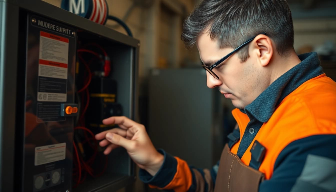 Inspecting the Prüfung ortsveränderlicher elektrischer Betriebsmittel in a professional workshop with precision and care.