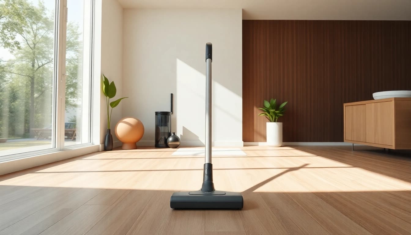 Highlight the staubsauger's advanced features and modern design for efficient cleaning.
