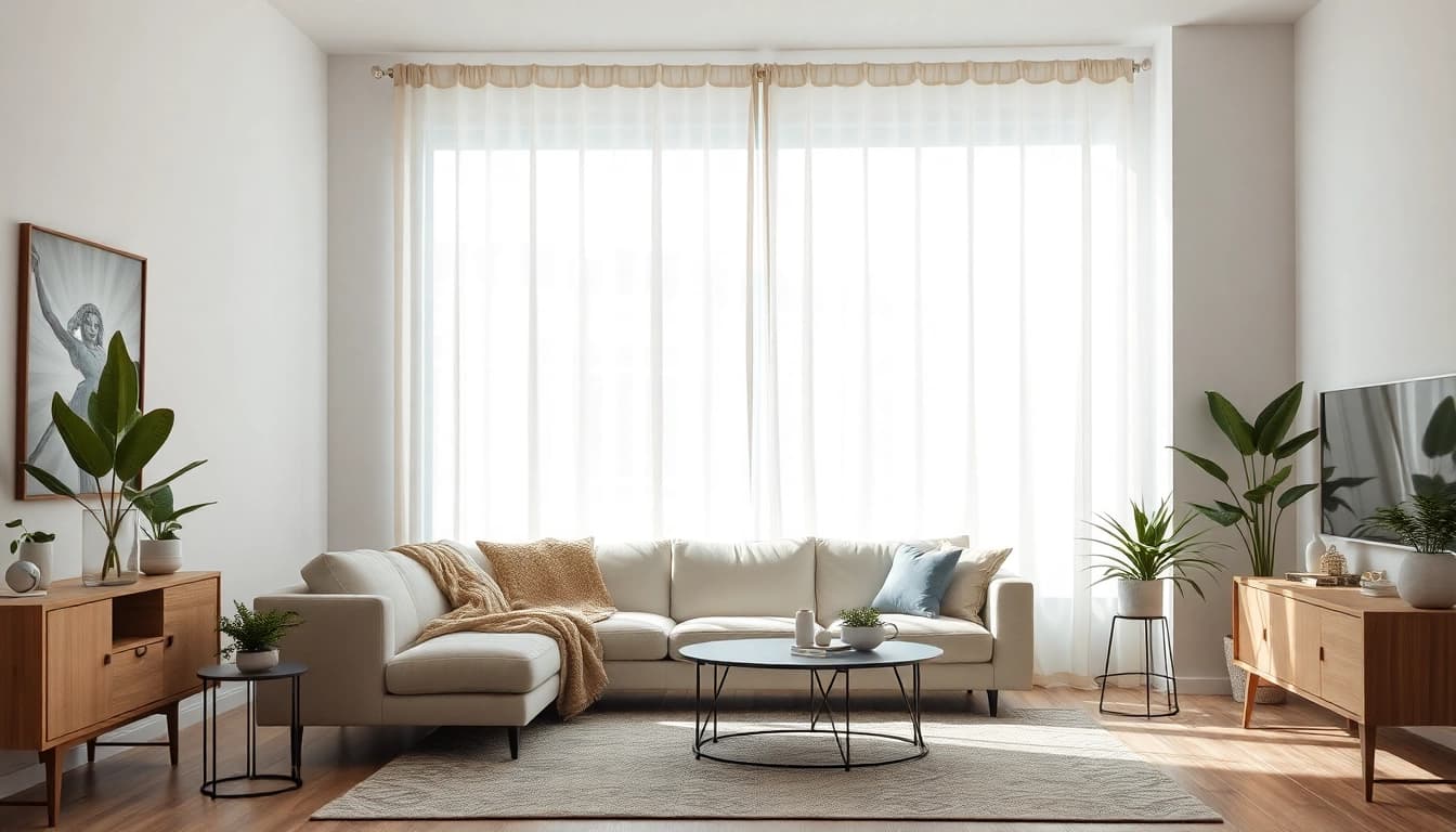 Schönes Plissee auf Maß, das die Fenster dekoriert und für sanftes Licht sorgt.