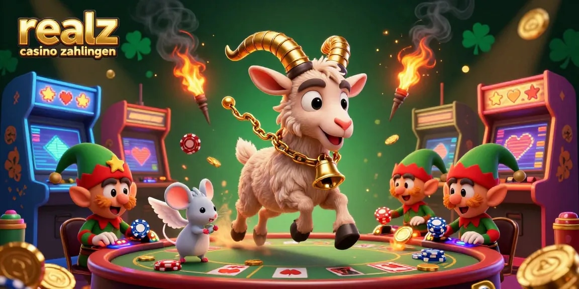 Erlebe die Realz Casino Zahlungen mit einem lebhaften 3D-Casino-Szenario, voll von Action.