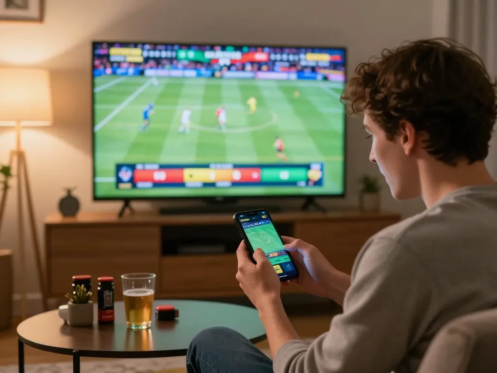 man88 user placing strategic bets during live sports event on mobile app