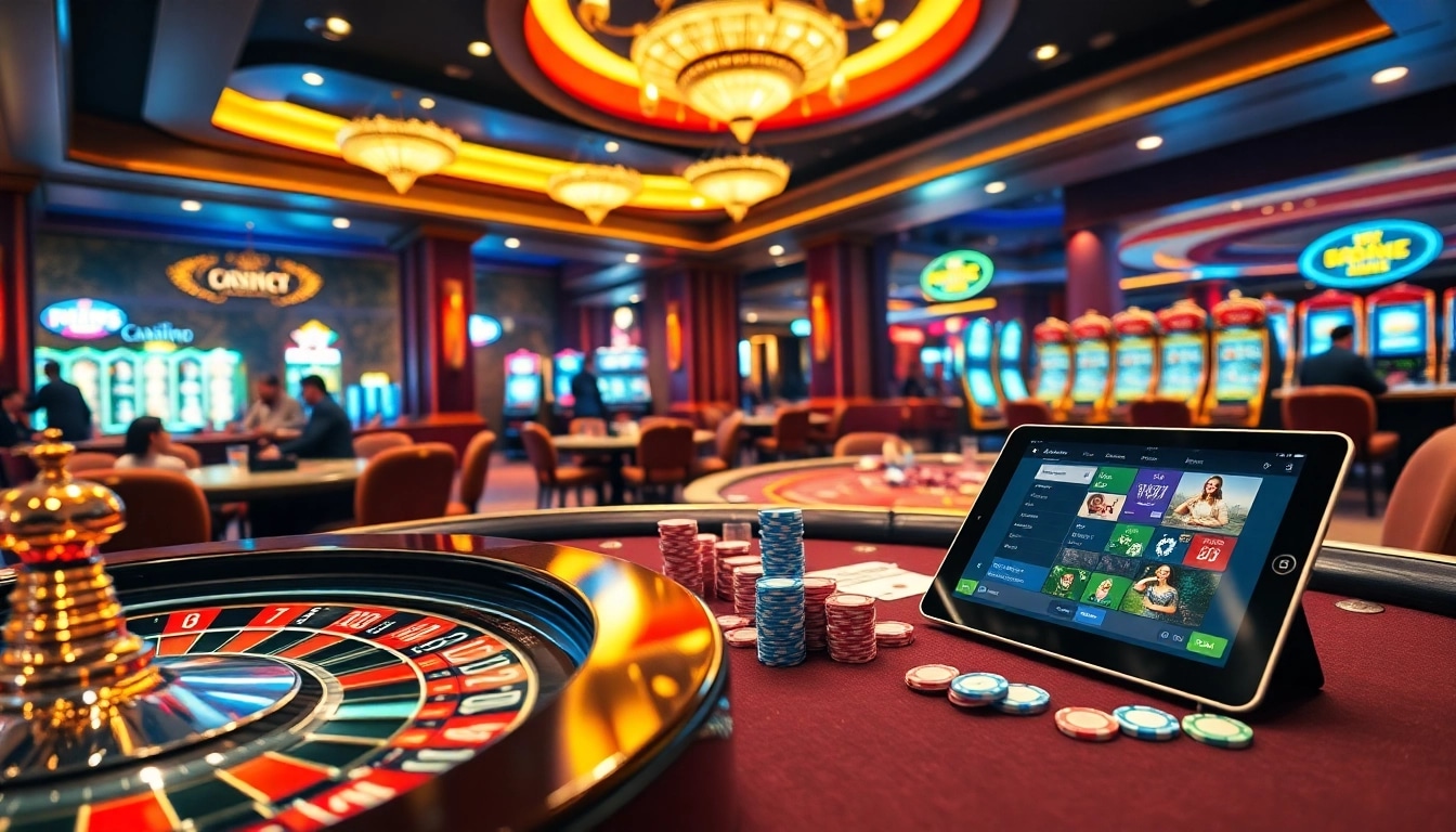 Experience excitement with thrilling casino action at https://lc88.work/, featuring vibrant poker tables and roulette wheels.