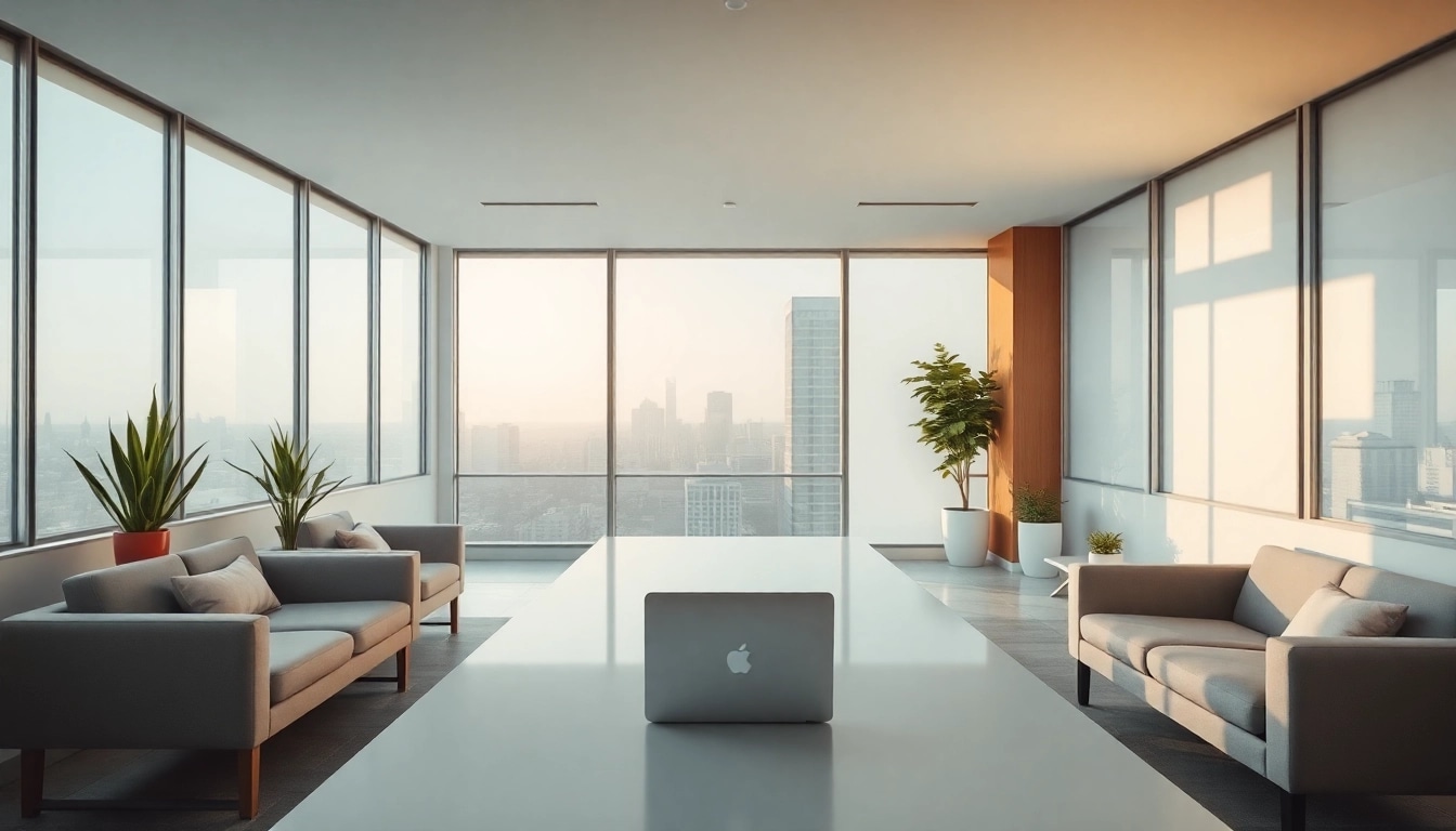 Professionelles Büro der Headhunter Agentur, das Kreativität und Engagement ausstrahlt.