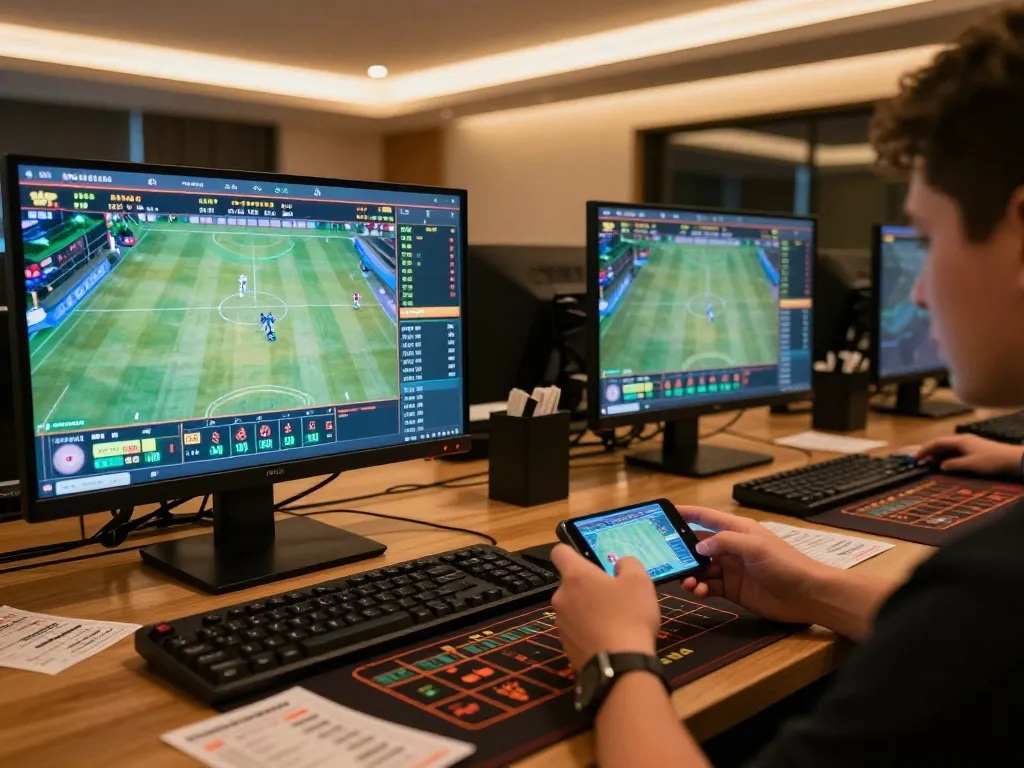 This image showcases mk8 sports betting in action on a smartphone with dynamic game stats visible.