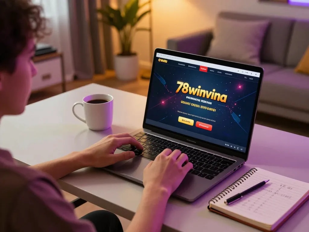 Engaging online gaming scene with 78winvina, showcasing strategic betting and cozy atmosphere