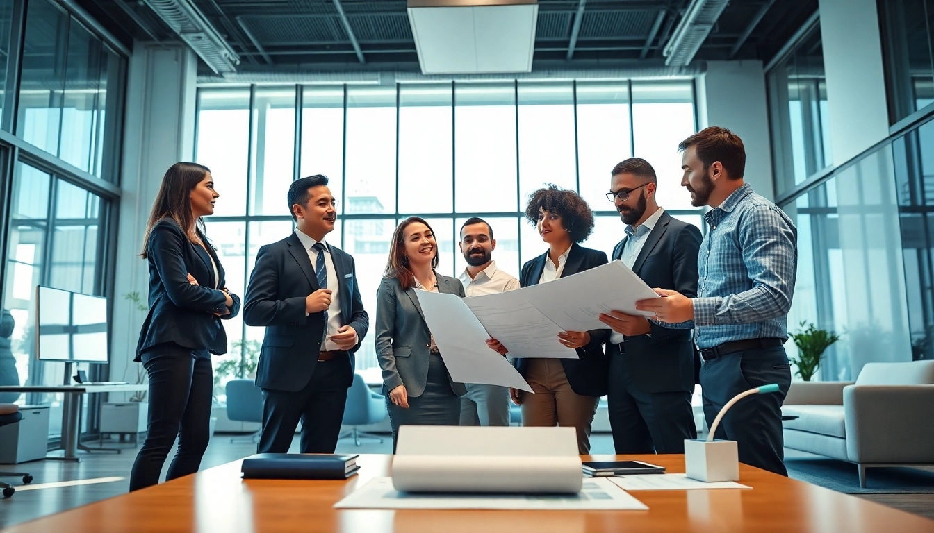 Headhunter Ingenieure discussing strategies in a professional office setting.
