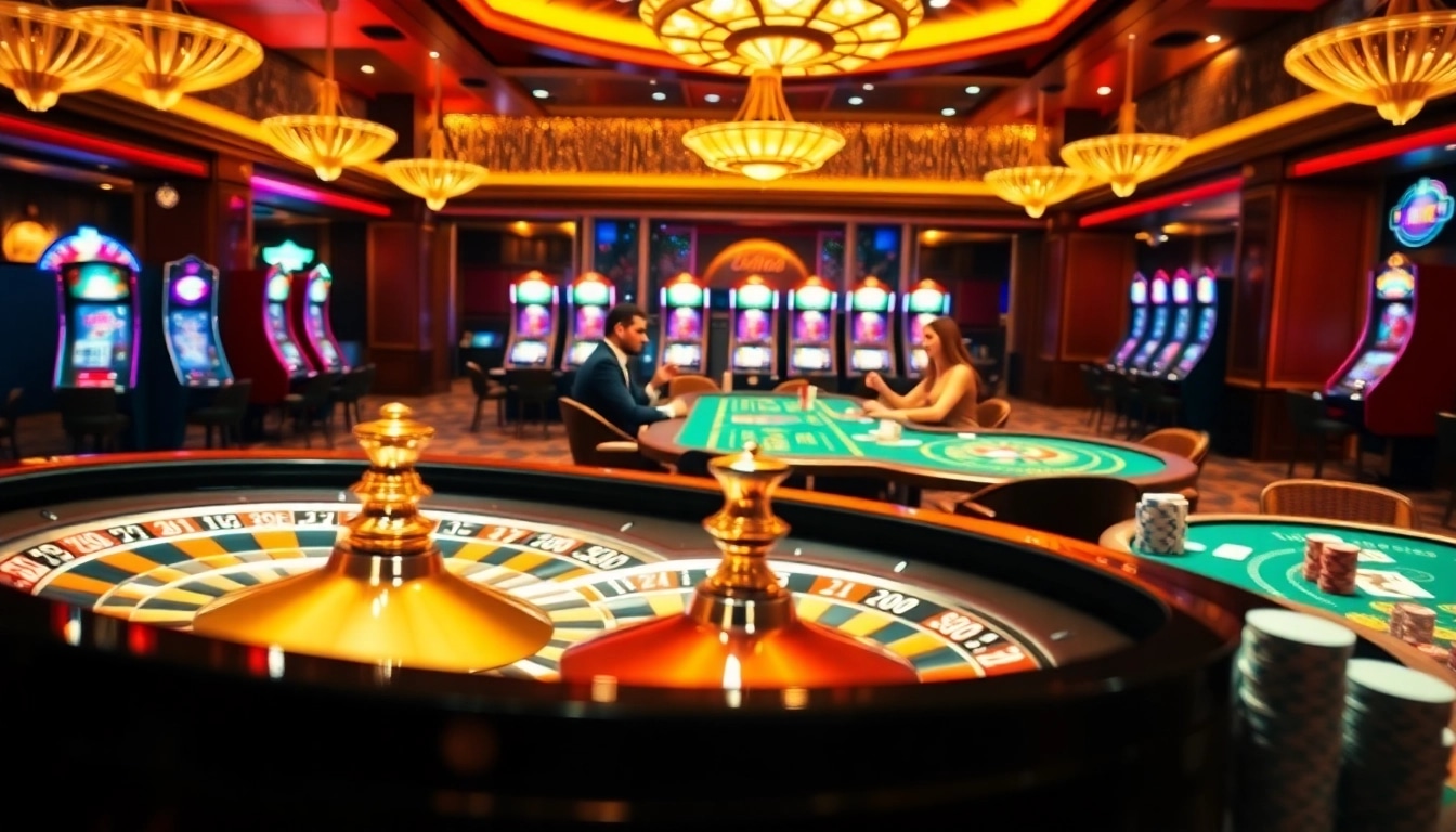 Experience the thrill of winning at a casino with bdtk1 org as players engage at poker tables and spin the roulette wheel.
