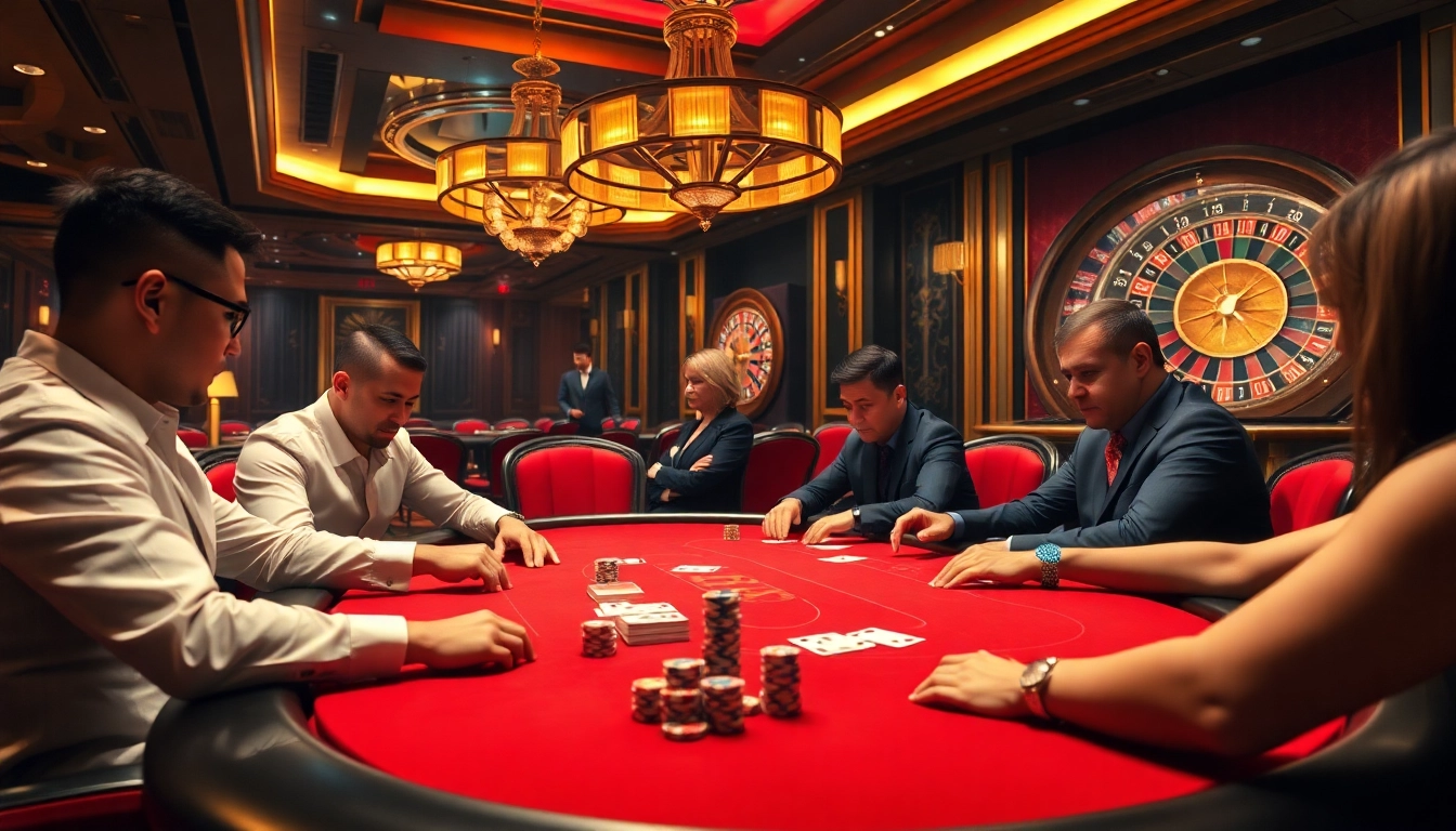 Experience the thrill of 88i nhà cái at a luxurious poker table with professional players.
