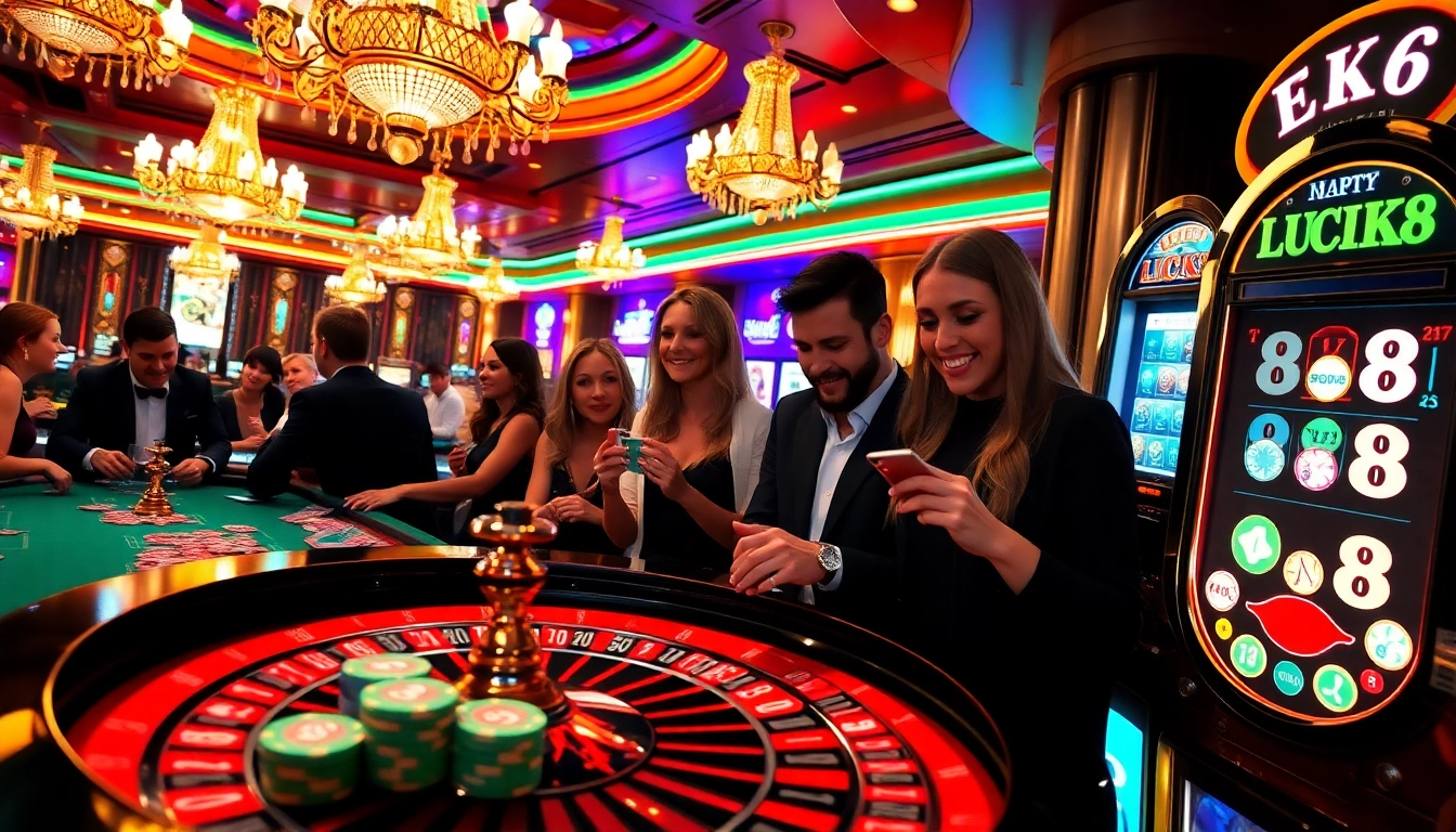 Engage in the thrill of winning at LUCK8 casino with vibrant gaming action and excitement.