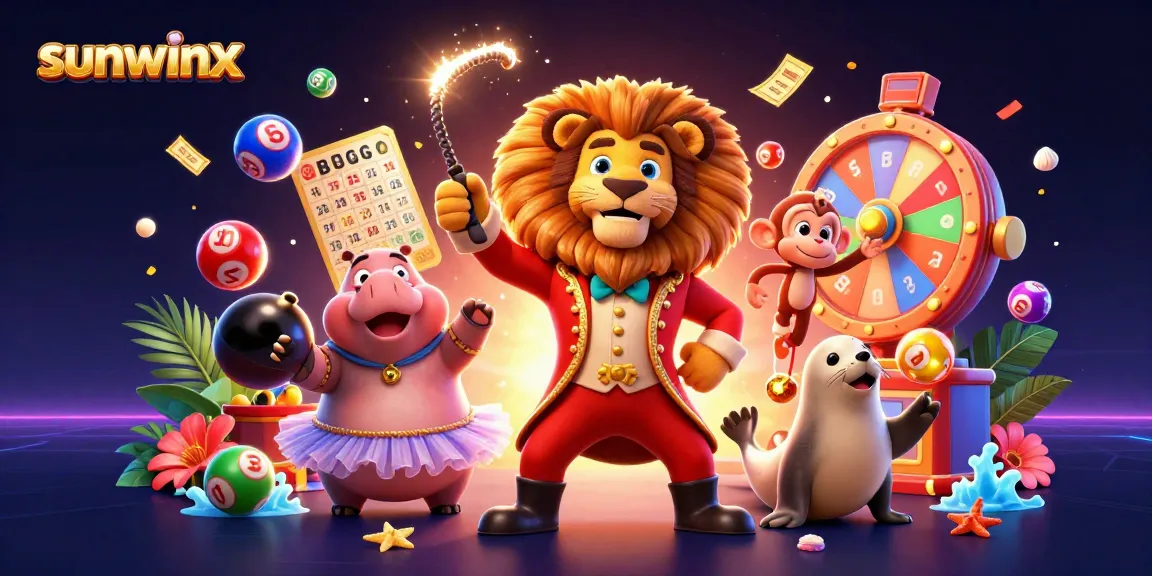 Experience the sunwinx magic as characters playfully engage with colorful bingo and lottery elements!