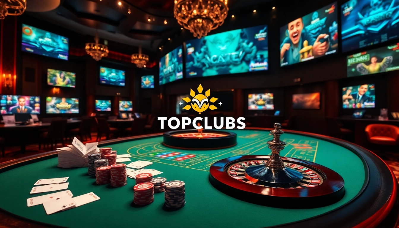 Players engaging with exciting games at https://topclub.site/ casino site filled with lively atmosphere.
