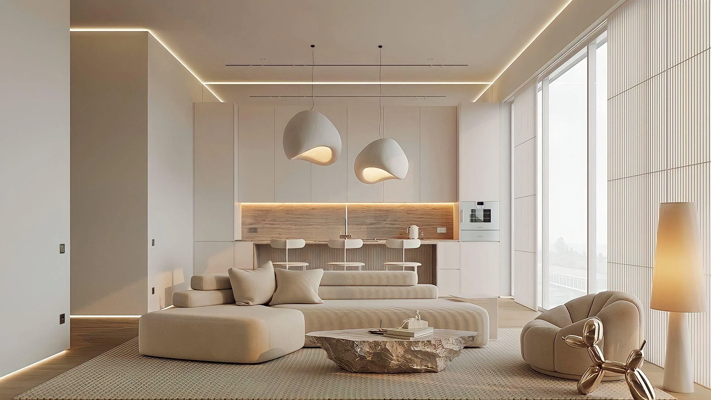 Moderne LED-Deckenlampe von BUYnBLUE: Nachhaltig und stilvoll