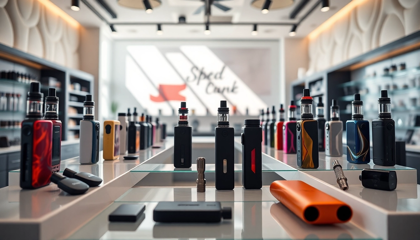 Schöne hqd vape Modelle strahlen in einem eleganten Vape Store.