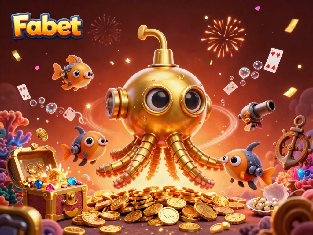 Experience thrilling wins with Fabet's vibrant 3D underwater casino adventure featuring treasure and exciting gameplay!