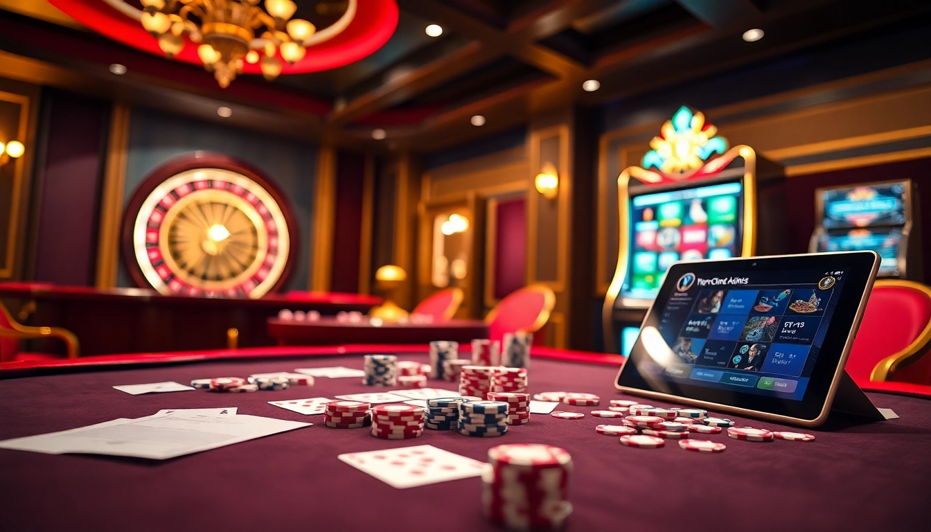 Engage in high-stakes gambling at https://topclub.website/ with luxurious casino tables and vibrant atmosphere.