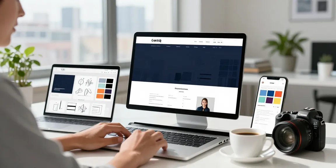 Professioneller Webdesigner im Saarland bei der Arbeit an responsiven Webdesign-Projekten.