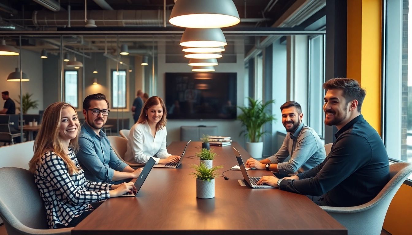 Unternehmensberatung Firmen bei einem strategischen Meeting in einem modernen Büro-Setting.