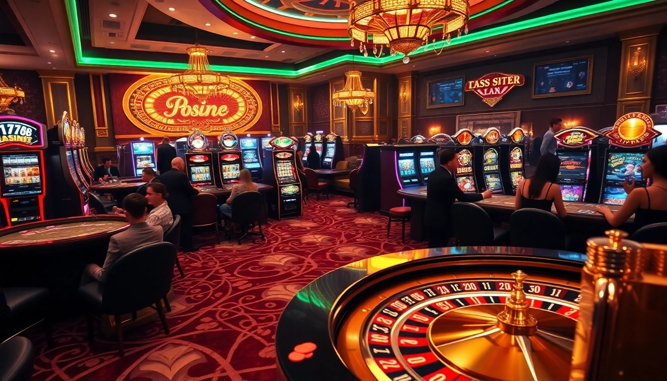 Engaging casino atmosphere showcasing excitement around 789f link with poker, roulette, and vibrant gaming.