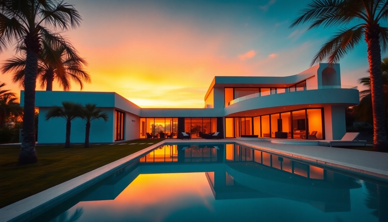 Luxurious villa in Nordzypern showcasing stunning architecture and outdoor space for immobilien nordzypern.