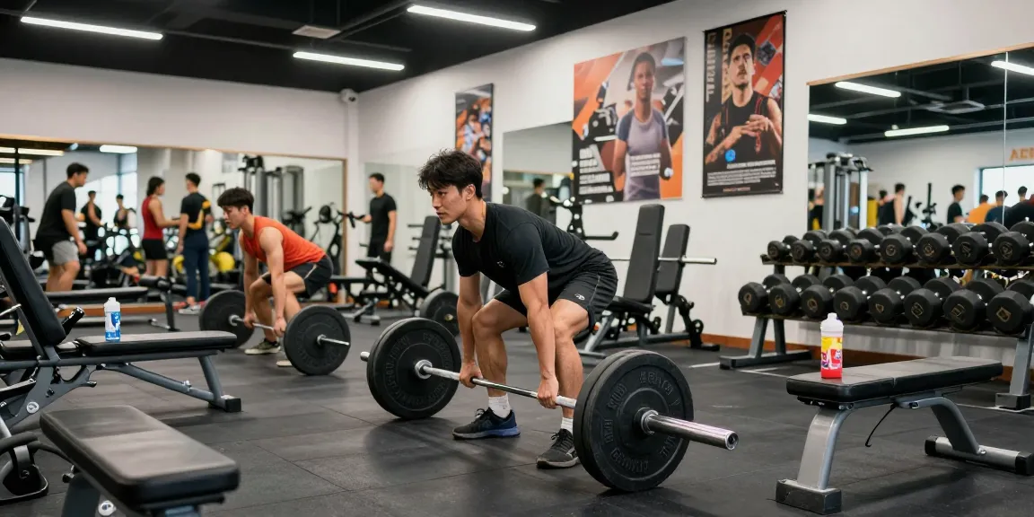 Dynamic workout in Anabolika Shop using high-quality steroids for strength training