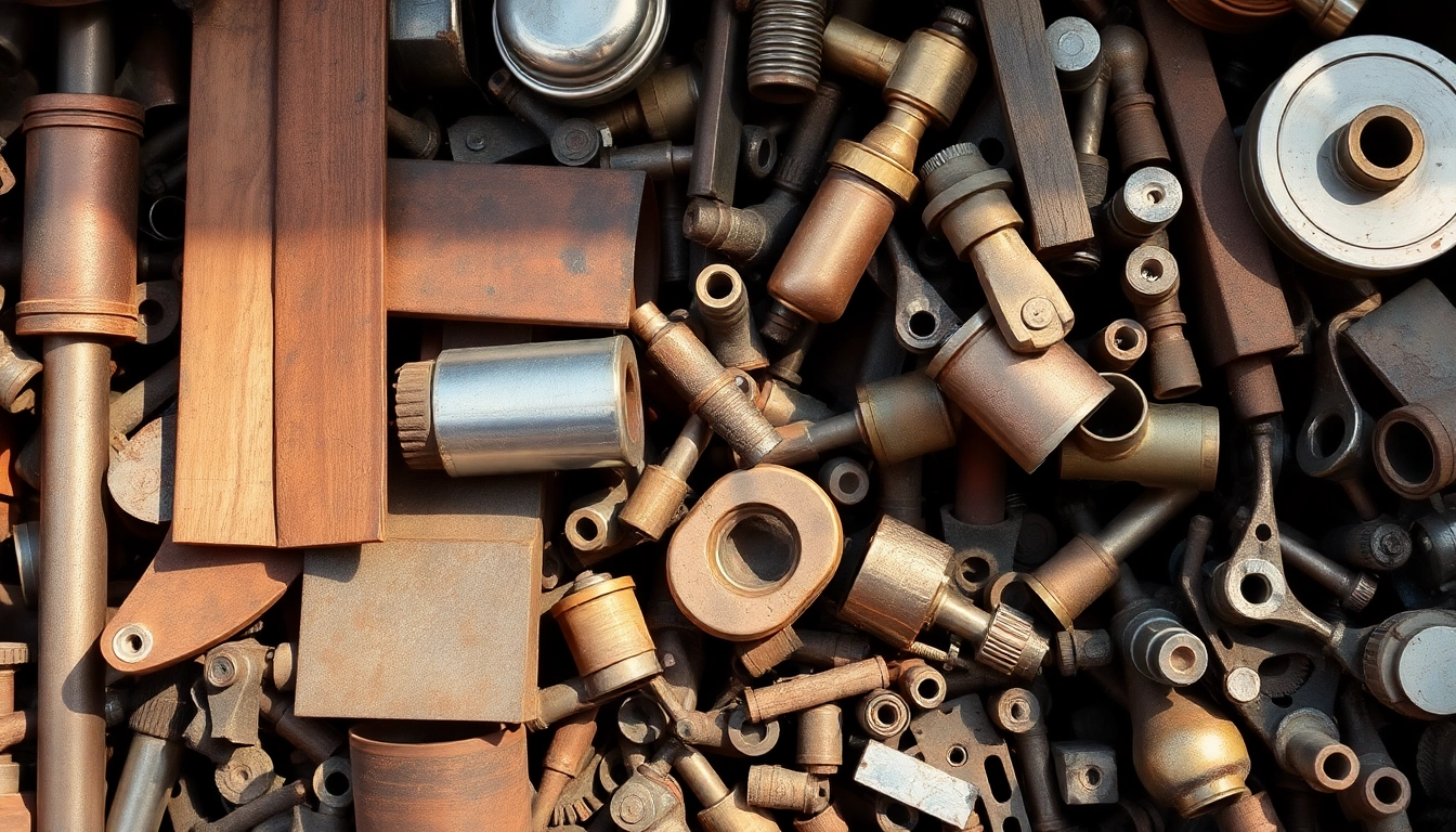 Explore Schrottplatz Remscheid featuring diverse scrap metals like copper and aluminum for recycling.