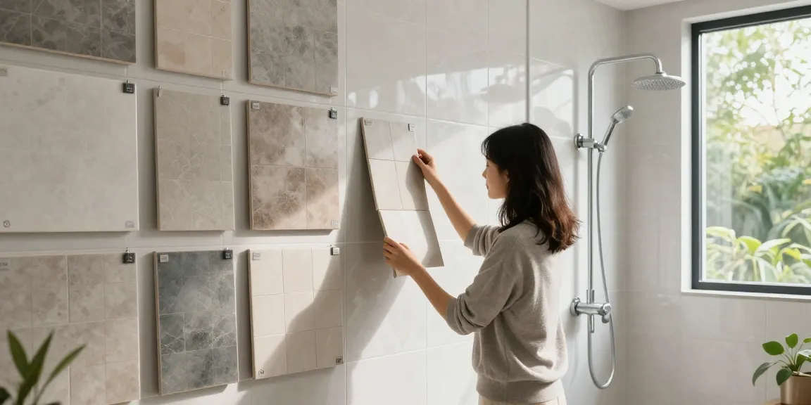 Verken prachtige badkamer tegels 15x15 in een heldere, moderne badkameromgeving.