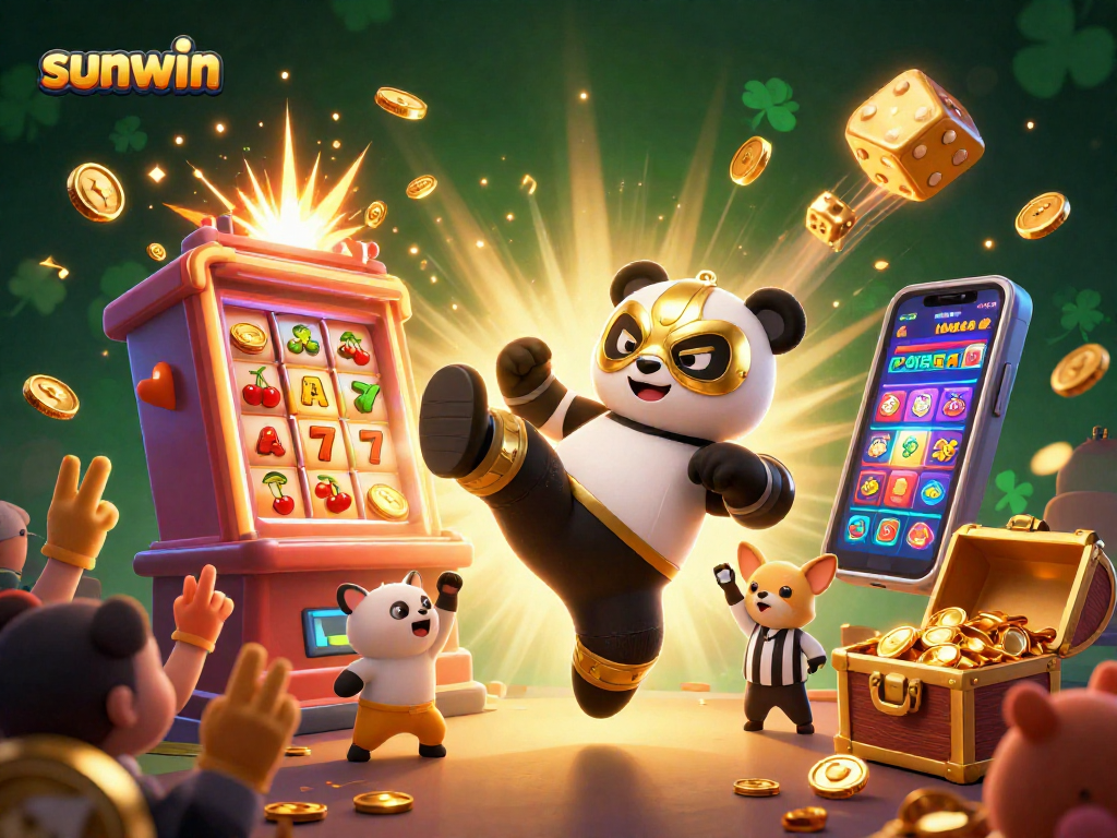 Experience thrilling wins at sunwin with a panda wrestling champion and exciting casino elements.