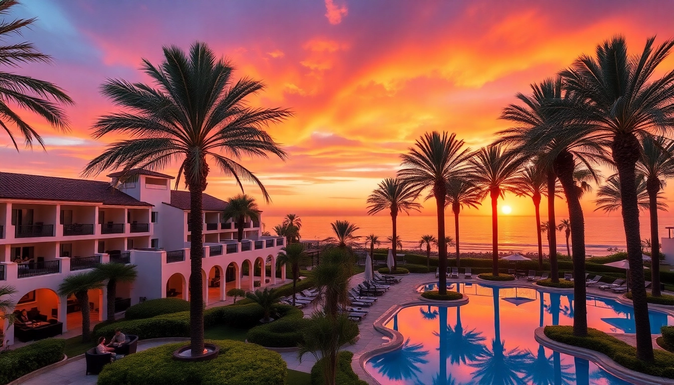 Experience luxury at the royal palm resort & spa, featuring tranquil pools and stunning sunset views.