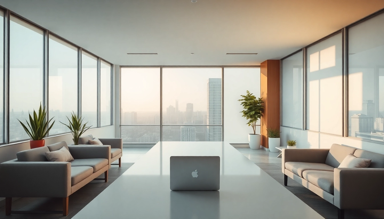 Professionelles Büro der Headhunter Agentur, das Kreativität und Engagement ausstrahlt.