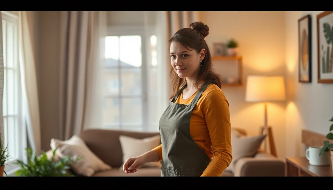 Hauswirtschaftskraft in Hameln diligently cleaning a home kitchen, ensuring a tidy living space.