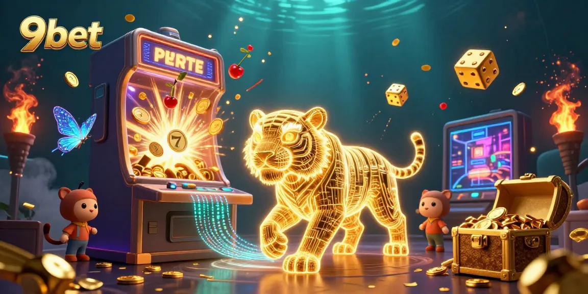 Experience daily big wins at 9bet live casino with a vibrant digital illustration.