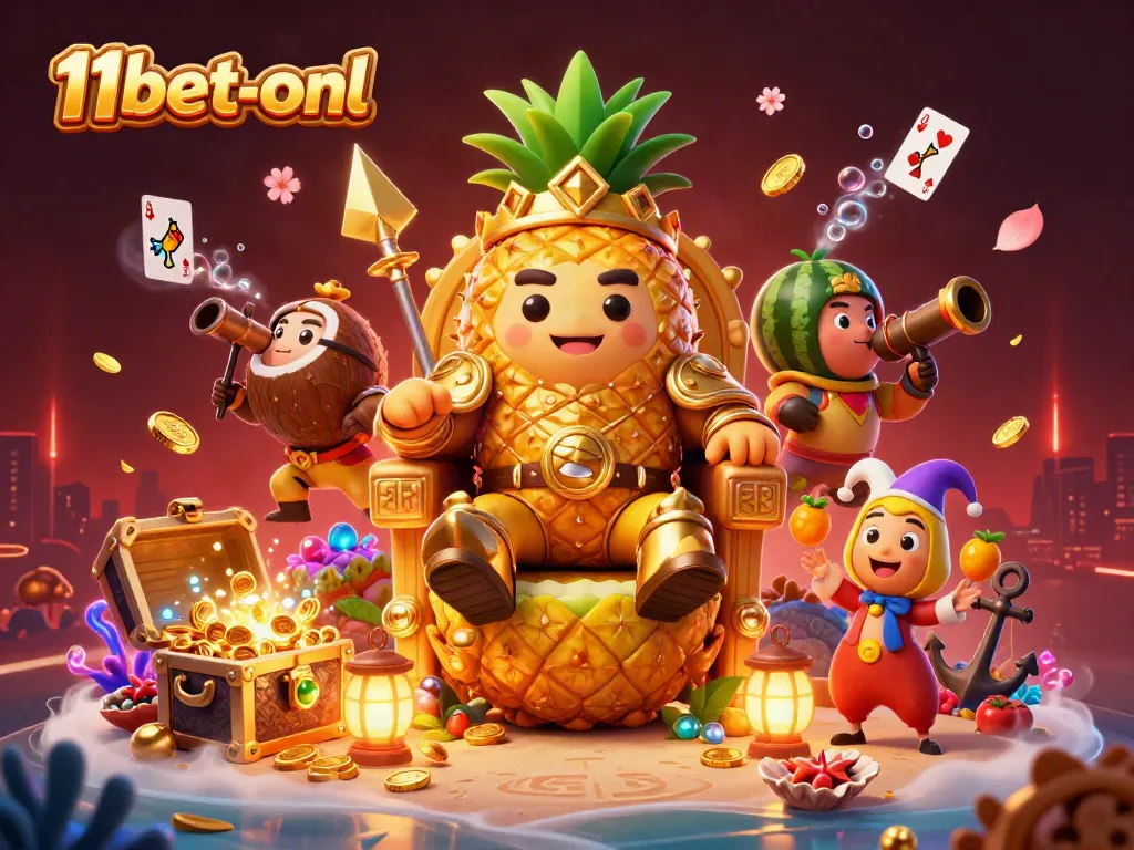 Experience thrilling action with the vibrant 11bet-onl casino scene featuring playful characters.