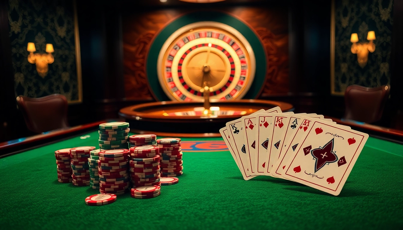 A high-stakes poker table scene highlighting excitement and luxury at S8 com casino.