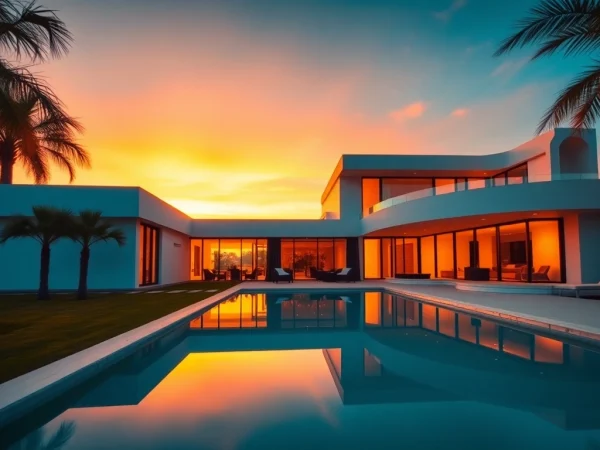 Luxurious villa in Nordzypern showcasing stunning architecture and outdoor space for immobilien nordzypern.