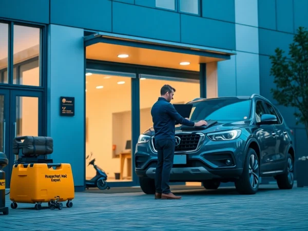 A professional Kfz Gutachter in Köln conducting a vehicle inspection with tools in a trusted setting.