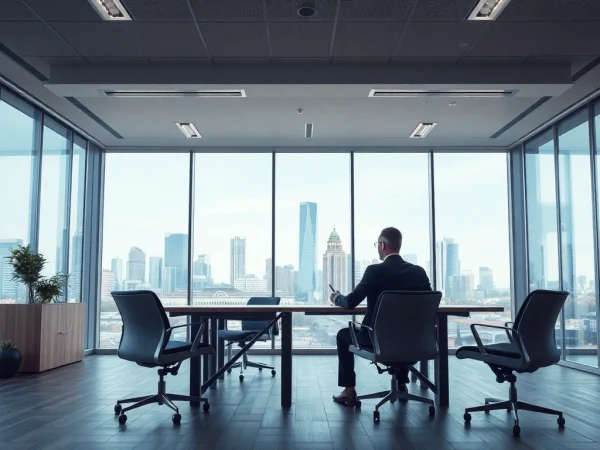 Professioneller Headhunter Frankfurt im Gespräch mit einem Kandidaten in modernem Büro.