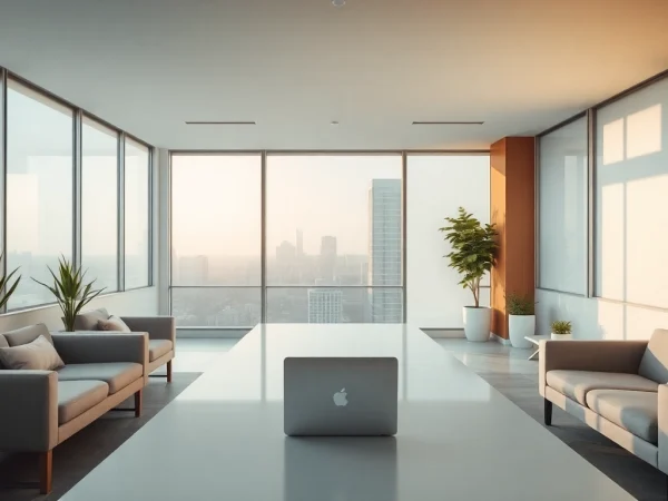 Professionelles Büro der Headhunter Agentur, das Kreativität und Engagement ausstrahlt.