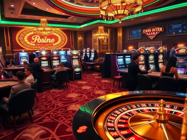 Engaging casino atmosphere showcasing excitement around 789f link with poker, roulette, and vibrant gaming.