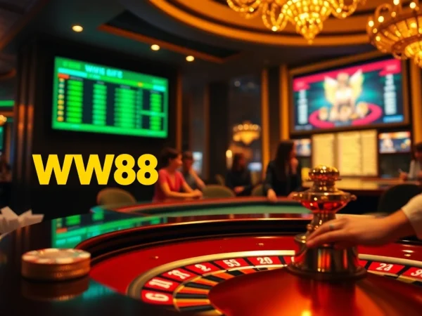 Experience the thrill of casino gaming at WW88 with vibrant tables and exciting bets.