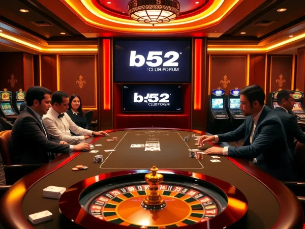 Experience thrilling gameplay at https://b52club.forum/ with poker chips and a vibrant casino backdrop.