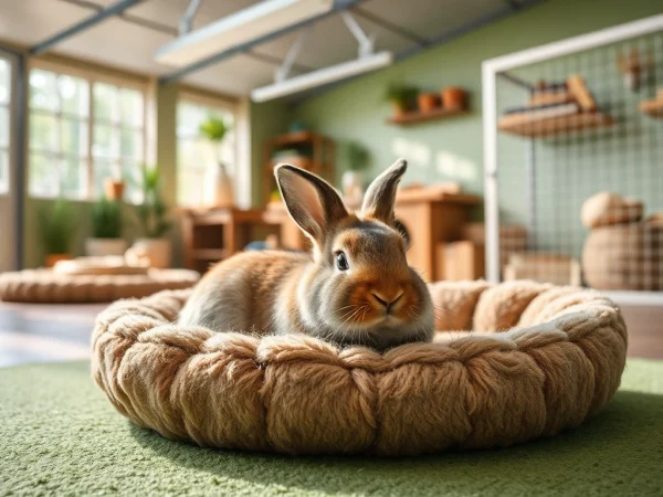Hanfmatte für Nagetiere, idealer Schlafplatz für Haustiere mit ruhiger Atmosphäre.
