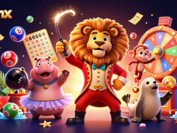 Experience the sunwinx magic as characters playfully engage with colorful bingo and lottery elements!
