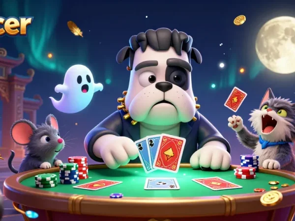 Engage with zoccer's unique sports betting scene, featuring dynamic characters in a vibrant casino atmosphere.
